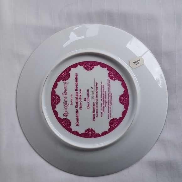 Romantic Victorian Keepsakes Springtime Beauty" Collector Plate by John Grossman - Picture 5 of 8